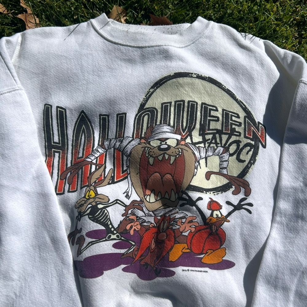 vintage 90’s taz the devil halloween sweatshirt